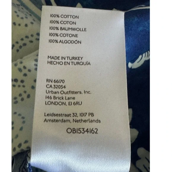 Anthropologie Printed V-Neck Buttonfront Shirtdress XS - Picture 16 of 16